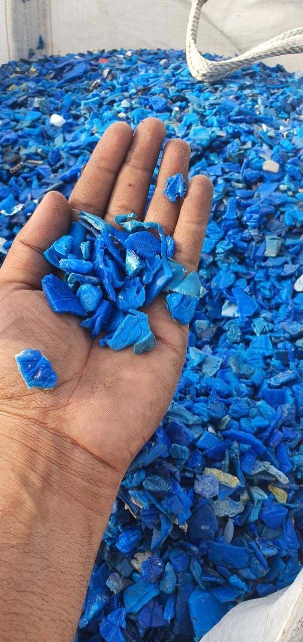 HDPE Blue Drum 200ltr Regrind